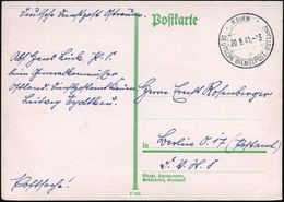 DT.BES.LITAUEN 1941 (20.8.) Früher 2K-Steg: KAUEN/b/DDPO = Kaunas + Hs. Vermerk "Deutsche Dienstpost Ostraum" + Hs. Abs. - Guerre Mondiale (Seconde)