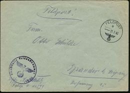 DT.BES.NORWEGEN 1943 (31.7.) 1K: FELDPOST/b/--- + Viol. 1K-HdN: Fp.Nr. 01891 = Heeres-Küsten-Art. Rgt. 975, Norwegen , K - Guerre Mondiale (Seconde)