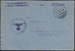 (2) Beelitz-Heilstätten-Mark/ Reserve-Lazarett Beelitz 1945 (27.2.) Viol. Abs.-2L + 1K-Steg: BEELITZ/* (HEILSTÄTTE)/a =  - WO2