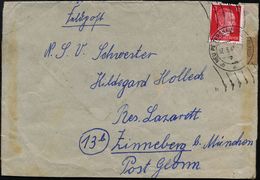(2) NEU PETERSHAIN (NIEDERLAUS)/ D 1945 (17.3.) Seltener RoWellenSt. Mit PLGZ Klar Gest. Fernbf. (kl. Rand-Mäng.) Nach ( - WO2
