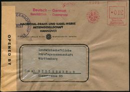 HANNOVER 1/ HACKETHAL 1947 (11.1.) Seltener, Aptierter AFS = NS-Adler Entfernt!, Stpl.-Irrtum 1937 ! (Klebblatt-Logo = E - Andere & Zonder Classificatie