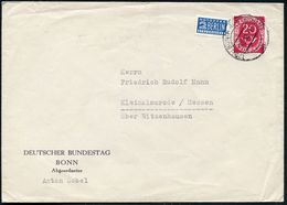 (22c) BONN BUNDESHAUS/ Aa 1953 (29.5.) 2K-Steg = Hauspostamt Bundestag Auf Dienst-Bf.: DEUTSCHER BUNDESTAG BONN, Abgeord - Andere & Zonder Classificatie