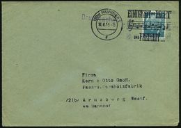 (20a) HANNOVER 2/ F/ EINIGKEIT U.RECHT/ U.FREIHEIT 1955 (11.6.) MWSt = Notenzeile National-Hymne , Klar Gest. Bedarfs-Bf - Other & Unclassified