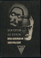 (10a) DRESDEN N 15/ VVN/ Landeskonferenz 1948 (8.2.) SSt Auf Schwarzer VVN-Sonder-Kt: DEN TOTEN ZU EHREN.. (Michaelis Nr - Altri & Non Classificati