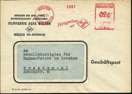 WOLFEN/ (KR.BITTERFELD)/ Fotografiere/ Mit Agfa 1951 (17.12.) AFS = Altes "Agfa"-Logo Der I.G.-Farben! , Motivgl. Firmen - Autres & Non Classés