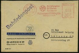 LEIPZIG O29/ MW/ ..Behälterbau/ Stahlbauten/ Mannesmann-Rohrleitungsbau/ AG 1950/51 (27.1.) AFS = Mannesmann-Logo , Firm - Altri & Non Classificati