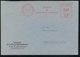 (22c) BAD GODESBERG 1/ Bundesamt/ Für/ Zivilen Bevölkerungsschutz 1961 (8.11.) AFS , Gegr. 1957 - 1973, Danach Bundesamt - Other & Unclassified