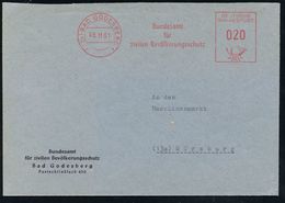 (22c) BAD GODESBERG 1/ Bundesamt/ Für/ Zivilen Bevölkerungsschutz 1961 (8.11.) AFS , Gegr. 1957 - 1973, Danach Bundesamt - Sonstige & Ohne Zuordnung