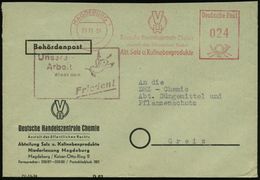 MAGDEBURG 1/ VH/ Deutsche Handelzentrale Chemie/ AdöR/ Abt.Salz U.Kalinebenprodukte 1951 (29.11.) AFS + Viol. Amtl. Prop - Other & Unclassified