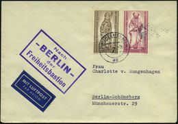 (23) WILHELMSHAVEN 1/ Ag 1956 (14.5.) 2K-Steg Auf Berlin 7 Pf. U. 20+10 Pf. "25 Jahre Bistum Berlin", Satzreine Frankatu - Andere & Zonder Classificatie