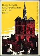 B.R.D. 1969 (4.8.) Color-Propaganda-Ak.: DAS GANZE DEUTSCHLAND SOLL ES SEIN/DOM ZU KOLBERG (Verlag "Büro Bonner Berichte - Andere & Zonder Classificatie