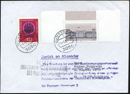 3050 WUNSTORF 6/ A 1987 (4.3.) 1K Auf 80 Pf. Reichstag Aus Block U.a. , Schw. Polnischer RETOUR-3L + Viol. Hinweis-6L: Z - Altri & Non Classificati