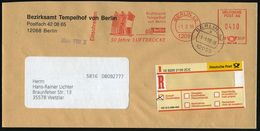 12099 BERLIN 42/ F70 3267/ 50 Jahre LUFTBRÜCKE/ Bezirksamt/ Tempelhof.. 1999 (1.2.) AFS 0410 Pf. "DEUTSCHE POST AG" + Ne - Andere & Zonder Classificatie