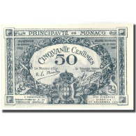 Billet, Monaco, 50 Centimes, 1920, 1920-03-20, KM:3a, NEUF - Monaco