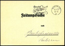 BERLIN C2/ Dl/ Benutzt/ Die/ Luftpost! 1935 (11.11.) MWSt, Dienstkt.: Zeitungssache Betr. "Wehr-Jllustrierte Für Das Deu - Unclassified