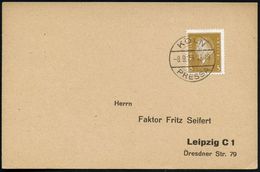 KÖLN/ E/  P R E S S A 1928 (8.9.) Seltener SSt = Internat. Presse-Ausstellung , Klar Gest. Inl.-Karte (Bo.15 E) - ZEITUN - Ohne Zuordnung