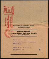 SAARBRÜCKEN 2/ Seit 200 Jahren/ Saarbrücker Zeitung.. 1955 (3.5.) AFS 003 F. Postalia Post Saar Klar Auf Zeitungs-Sb. N. - Zonder Classificatie