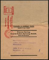 SAARBRÜCKEN 2/ Seit 200 Jahren/ Saarbrücker Zeitung.. 1955 (3.5.) AFS 003 F. Postalia Post Saar Klar Auf Zeitungs-Sb. N. - Sin Clasificación