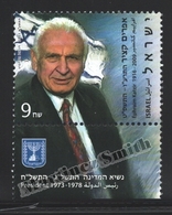 Israel 2011  Yv. 2113, Ephraim Katzir, President 1973-78 – Tab - MNH - Nuovi (con Tab)