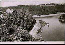 TSCHECHOSLOWAKEI 1952 1,50 Kc. BiP Gottwald, Braun: Stausee Vranov ,aufgetauchter Kirchturm , Ungebr. (Pofis Nr. CPH 16) - Eau