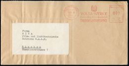 (1) BERLIN-WAIDMANNSLUST/ VOLTA-WERKE/ ..TRANSFORMATOREN 1953/60 2 Verschied. AFS = Je Monogr.-Logo "VW" , Je Auf Inl.-B - Electricidad