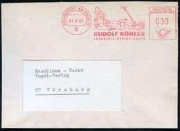 6 FRANKFURT AM MAIN 16/ RUDOLF KÖHLER/ INDUSTRIE-VERTRETUNGEN 1967 (1.8.) Dekorat. AFS = Staubsauger, Küchenmixer, Bohne - Electricity