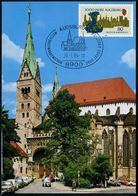 8900 AUGSBURG 11/ ..2000 JAHRE AUGSBURG 1985 (28.1.) SSt (Dom) 2x Auf EF 80 Pf. "2000 Jahre Augsburg", Kaiser Augustus ( - Altri & Non Classificati