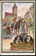 Würzburg 1914 PP 5 Pf. Hupp-Wappen, Grün: 1814 100 JAHRE ZUGEHÖRIGKEIT ZUM KÖNIGREICH BAYERN (Kavallerist Verliest Prokl - Other & Unclassified