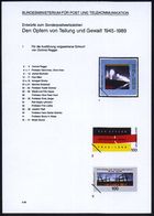 B.R.D. 1995 (Juni) 100 Pf. "Den Opfern Von Teilung U. Gewalt 1945-89", 61 Verschied. Color-Alternativ-Entwürfe Der Bunde - Andere & Zonder Classificatie