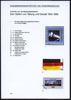 B.R.D. 1995 (Juni) 100 Pf. "Den Opfern Von Teilung U. Gewalt 1945-89", 61 Verschied. Color-Alternativ-Entwürfe Der Bunde - Sonstige & Ohne Zuordnung