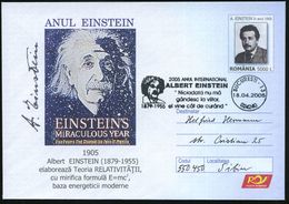 RUMÄNIEN 2005 (18.4.) FaWSt.: 024240 BUCURESTI - 13/..ANUL INTERNAT./ALBERT EINSTEIN.. (Kopfbild) Motivgl. Sonder-U 5000 - Altri & Non Classificati