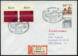 2000 HAMBURG 36/ XIX.WELTPOSTKONGRESS/ EUROPATAG/ U.25 Jahre/ CEPT 1984 (26.6.) SSt (UPU-Logo/ Europakarte) A.Cept-Frank - Andere & Zonder Classificatie