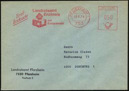 753 PFORZHEIM 1/ Landratsamt/ Enzkreis/ Zur/ Europawahl 1979 (10.6.) AFS = Urne + Stimmzettel Mit "JA" , Kommunal-Bf (Dü - Other & Unclassified