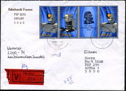 D.D.R. 1989 (Juli) "100 Jahre Zeiss-Stiftung" überkpl.Satz =  Zus.Dr. 85 Pf. + 50 Pf. + Zf. + 85 Pf. In Seltener Verwend - Fotografía