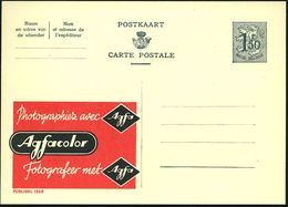 BELGIEN 1959 1,50 F. Reklame-P., Grau: Agfacolor.. (Firmen-Logi) Fläm. Titel  O B E N  = Selten!, Ungebr. (Mi.P 306 II / - Fotografia