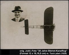 DEUTSCHES REICH /  FRANKREICH 1929 Orig. Jubiläums-Foto Vom Foto-Atelier Rob. Schnecke (Berlin) "20 Jahre Kanal-Überquer - Andere (Lucht)