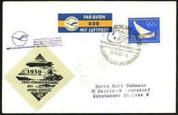 RUHLAND (LAUSITZ)/ 1.FACHGRUPPEN-AUSST./ IM VEB SYNTHESEWERK SCHWARZHEIDE.. 1960 (12.6.) SSt + HdN: SONDERFLUG DER/DLH/Z - Sonstige (Luft)