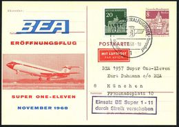 1 BERLIN-ZENTRALFLUGHAFEN Tempelhof 1968 (24.11.) HWSt + Viol. Ra.2: Einsatz BE Super 1-11/ Durch  S T R E I K   Verscho - Andere (Lucht)