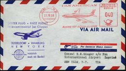 (1) BERLIN W 30/ PAN AMERICAN/ BOEING 707 DÜSEN-CLIPPER 1959 (27.10.) AFS 040 Pf. = Boeing "B 707" + Motiv-gleicher HdN: - Andere (Lucht)