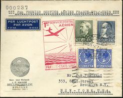 NIEDERLANDE 1939 (23.5.) Transatlantik-Erstflug (FAM 18, PAA): Marseille - New York, Zuleitung Niederlande (rs.TS/AS) +  - Andere (Lucht)