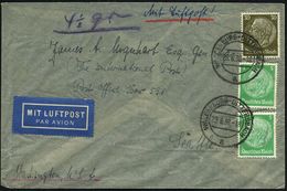 WALDERBURG-DITTERSBACH/ A 1938 (28.8.) 2K-Steg Auf Satzreiner Frankatur Hindenbg. 2x 5 Pf. U. 30 Pf. , Klar Gest. Überse - Otros (Aire)