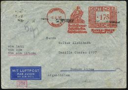 FRANKFURT/ (MAIN) 1/ Hochleistungs-/ Schleifscheiben../ Naxos-Union 1941 (7.6.) AFS 175 Pf. = Firmenlogo "Ariadne Auf Na - Autres (Air)