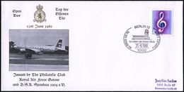 1000 BERLIN 12/ TAG DER OFFENEN TÜR FLUGPLATZ GATOW/ RAF.. 1980 (21.6.) SSt = Tower Flughafen Gatow (brit. Militär-Flugh - Altri (Aria)