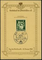 BERLIN C2/ Tag Die Briefmarke 1941 (12.1.) SSt = Junkers "Ju 87" ("Stuka") Auf 6 + 24 Pf Tag D. Briefmarke (Mi.762) Auf  - Vliegtuigen