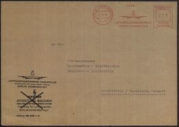 BERLIN-SIEMENSSTADT/ SIEMENS/ Apparate U.Maschinenbau 1940 (7.12.) AFS (Monogr.) Seltener, Aptierter= überdruckter Gr. F - Aerei