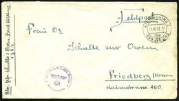 MIETRACHING 2/ A/ über/ BAD AIBLING 1942 (31.10.) 2K-Steg = PSt. I + Viol. 1K-HdN: Ln. Stelle D. Fl.(ieger) H.(orstes) K - Aerei