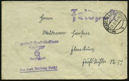 NEUSTADT-GLEWE (MECKL)/ A 1940 (22.3.) 2K-Steg + Viol. 4L: Fliegerhorst Neustadt-Glewe/ ..Frei Durch Ablösung Reich (NS- - Aerei