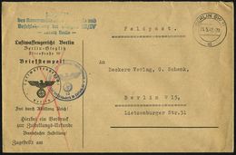 BERLIN SW 11/ Al 1942 (23.5.) 2K-MaSt. Ohne Werbefahne + 1K-HdN: Feldgericht Des Kommandierenden Generals/ Und Befehlsha - Vliegtuigen
