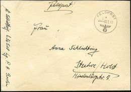 DEUTSCHES REICH 1942 (9.2.) 1K: FELDPOST/e/--- + Hs. Abs.: "L 36 518" LGPA Berlin = 1. Komp. Jagdgeschwader 5 , Klar Ges - Aviones