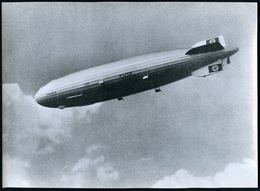 DEUTSCHES REICH 1936 (ca.) 2 Große S/w.-Fotos: Luftschiff "Hindenburg" Als Olympia-Zeppelin U. Seiten- U. Grudrisse , Rs - Zeppelin